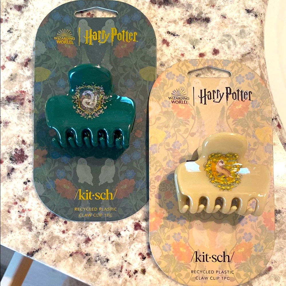 Kitsch Harry Potter Green and Cream Hair Accessories Set
